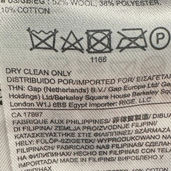 Banana Republic Navy Blue Tweed Blazer Jacket Women’s Sz 10 Pockets Cotton Blend - Picture 10 of 11